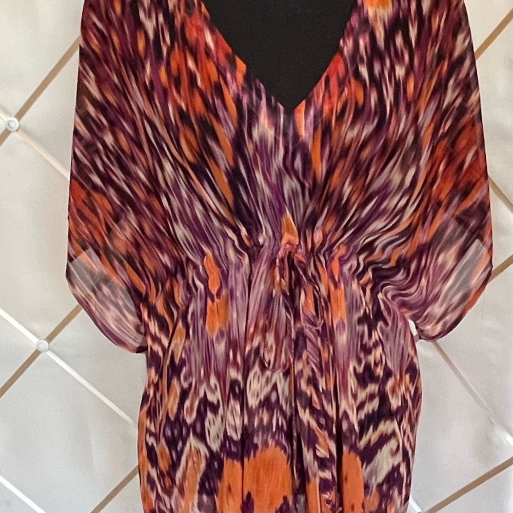 CABI  Medium oversized light flowy top w/drawstring waist